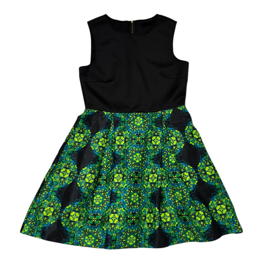 Dress Party Midi By Just Taylor In Black & Green, Size: L