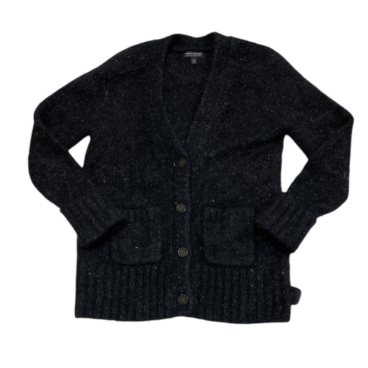 Sweater Cardigan By Banana Republic In Black & Grey, Size: Xs