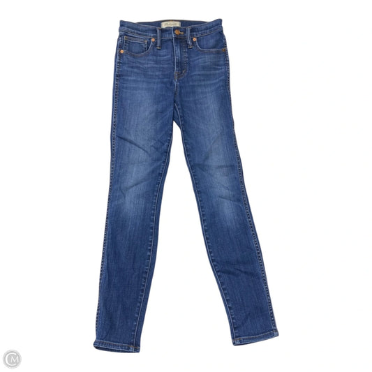 Jeans Skinny By Madewell In Blue, Size: 0
