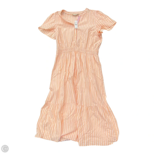 Dress Casual Maxi By Loft In Orange & Pink, Size: Xl