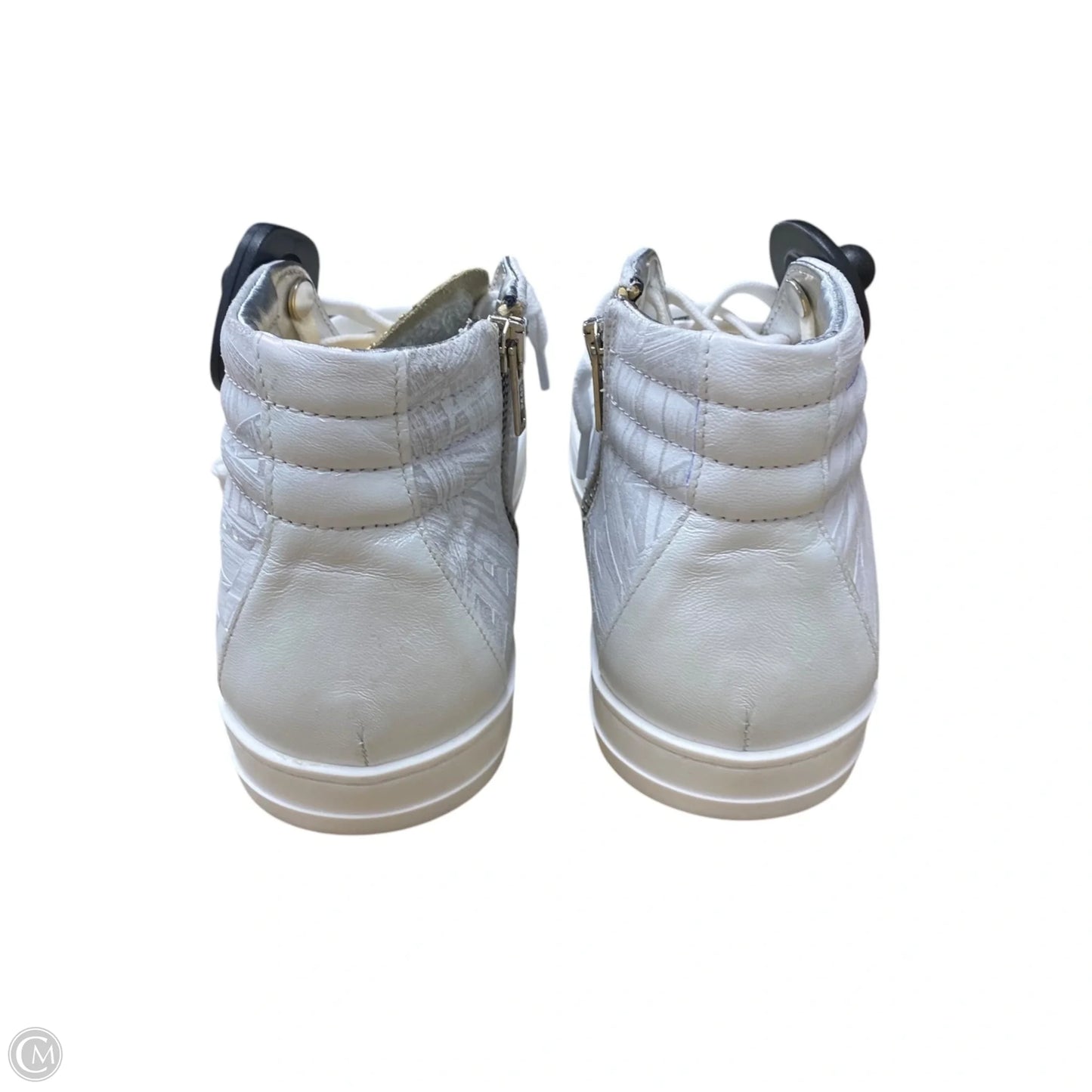 Shoes Sneakers By P448 In Gold & White, Size: 8.5