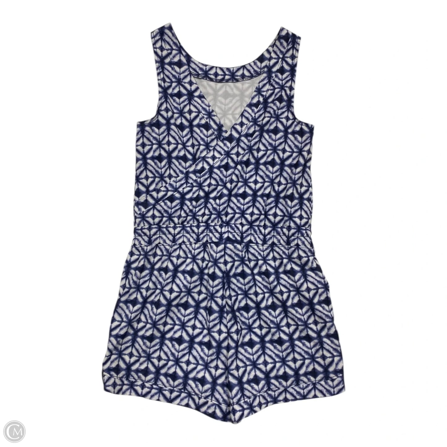 Romper By Athleta In Blue & White, Size: S