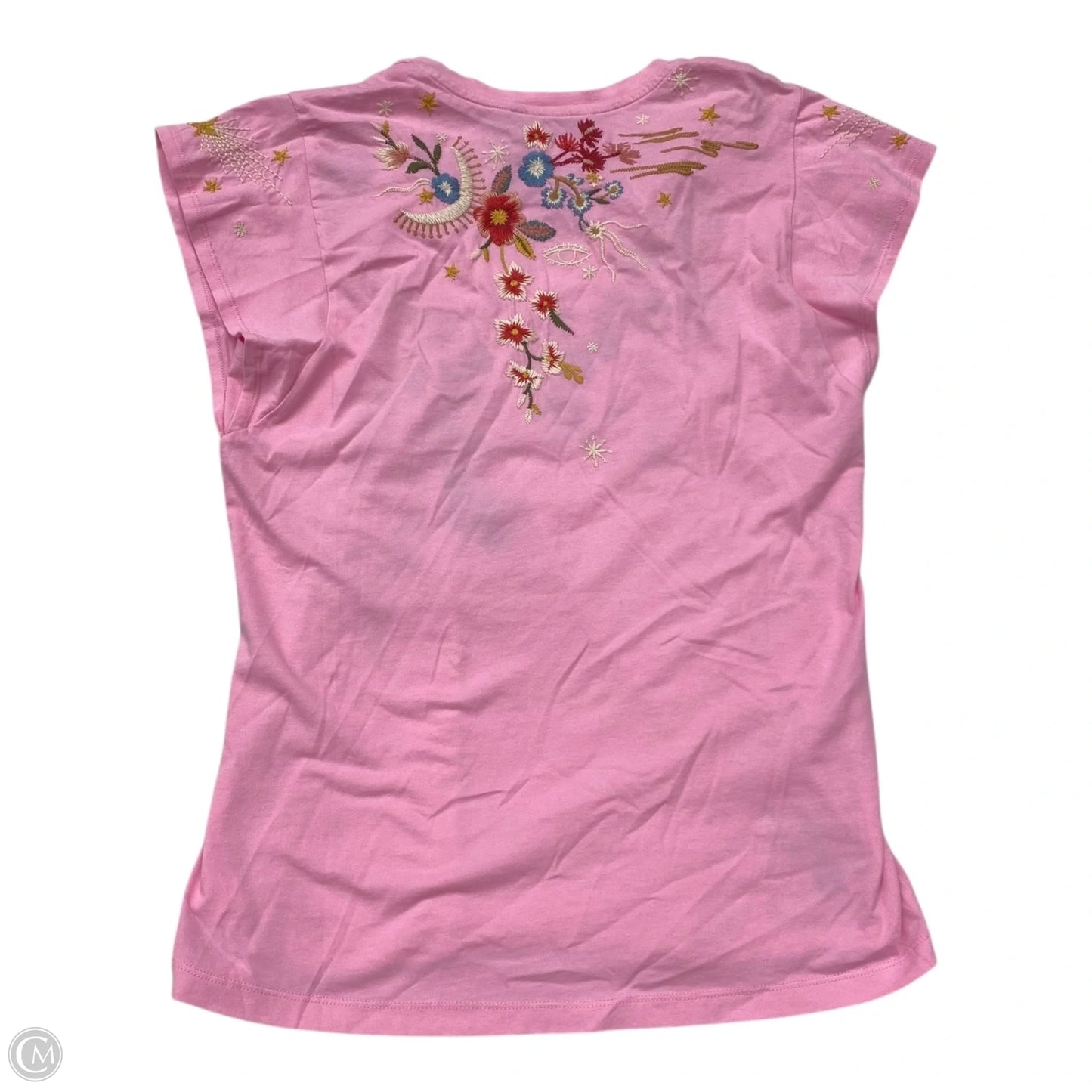 Top Short Sleeve Designer By Johnny Was In Pink, Size: Xs