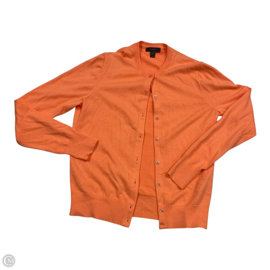 Sweater Cardigan By J. Crew In Coral, Size: M