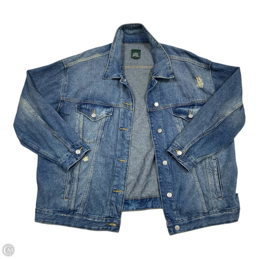 Jacket Denim By Wild Fable In Blue, Size: Xxl