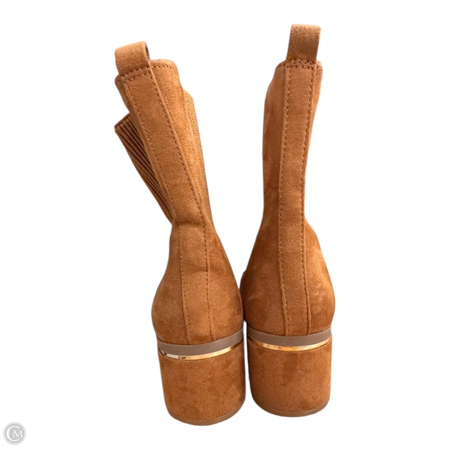 Boots Ankle Heels By Express In Brown, Size: 7