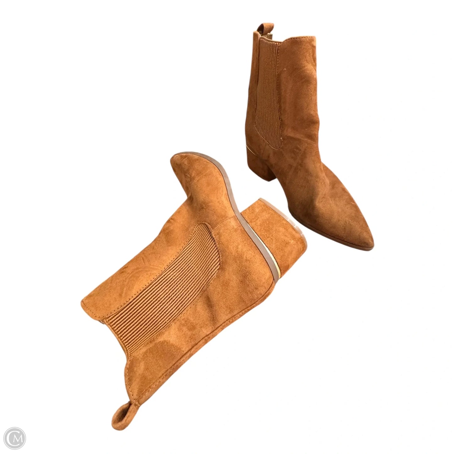 Boots Ankle Heels By Express In Brown, Size: 7