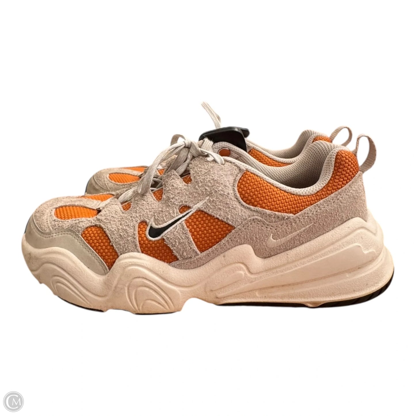 Shoes Athletic By Nike In Gold & Grey, Size: 9.5