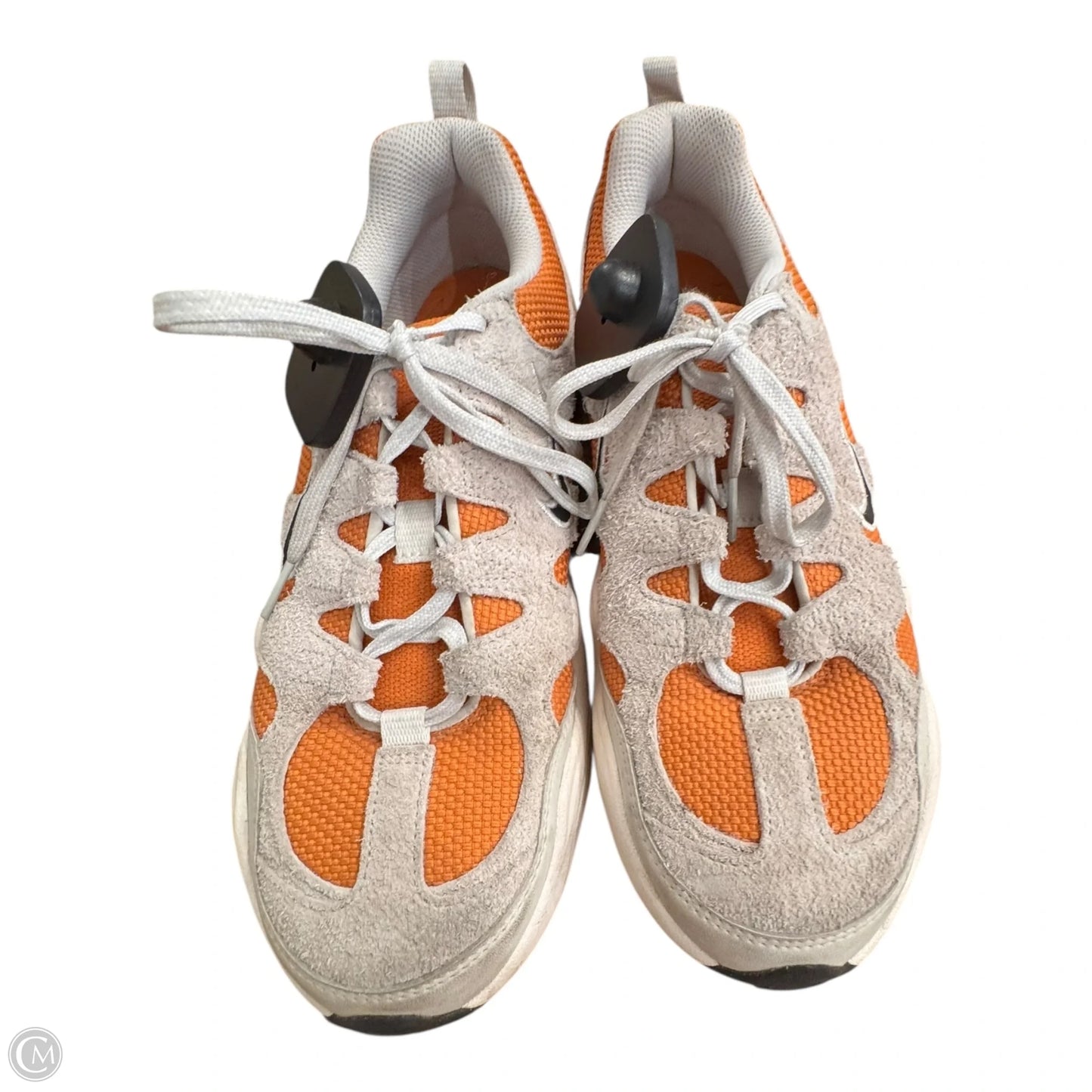 Shoes Athletic By Nike In Gold & Grey, Size: 9.5
