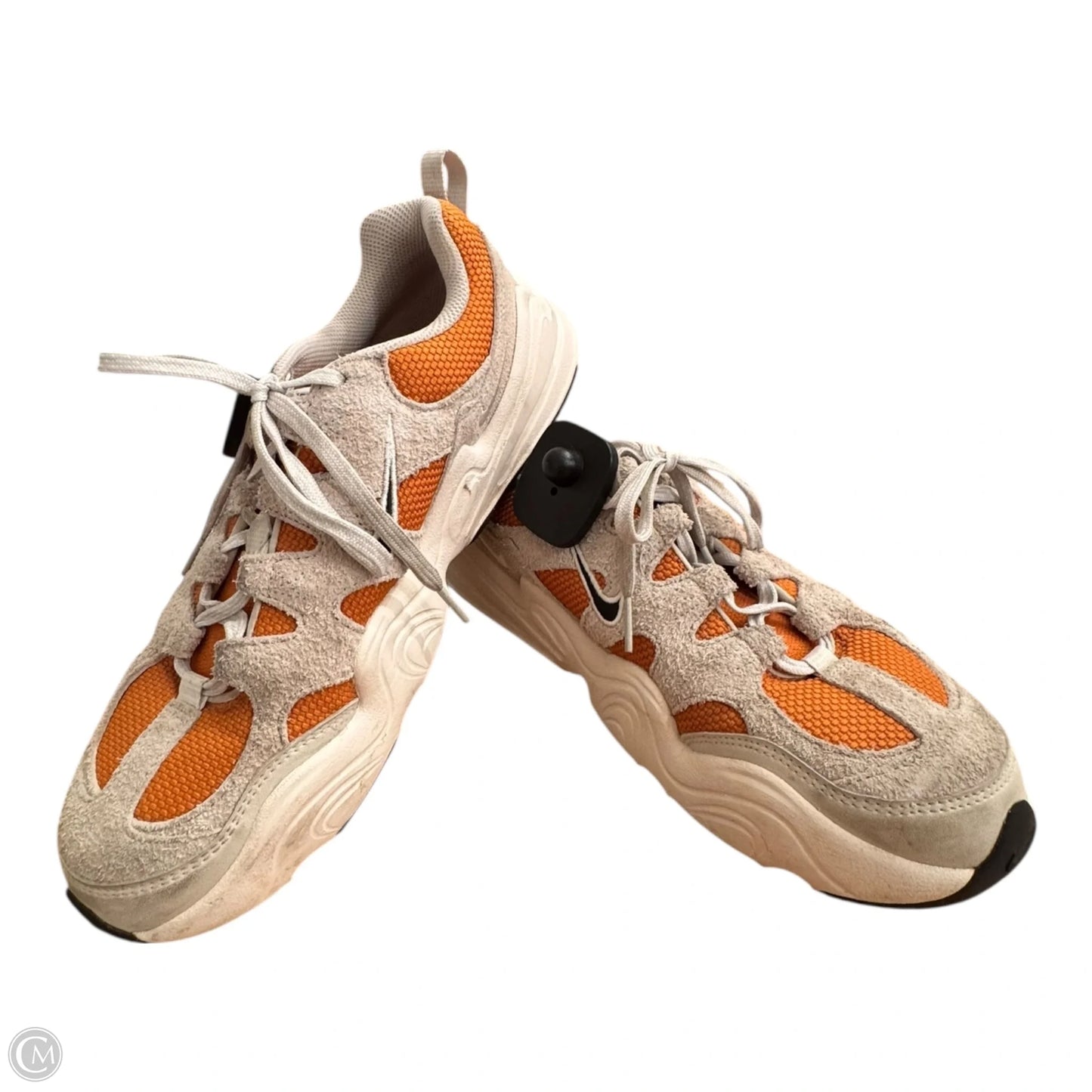 Shoes Athletic By Nike In Gold & Grey, Size: 9.5