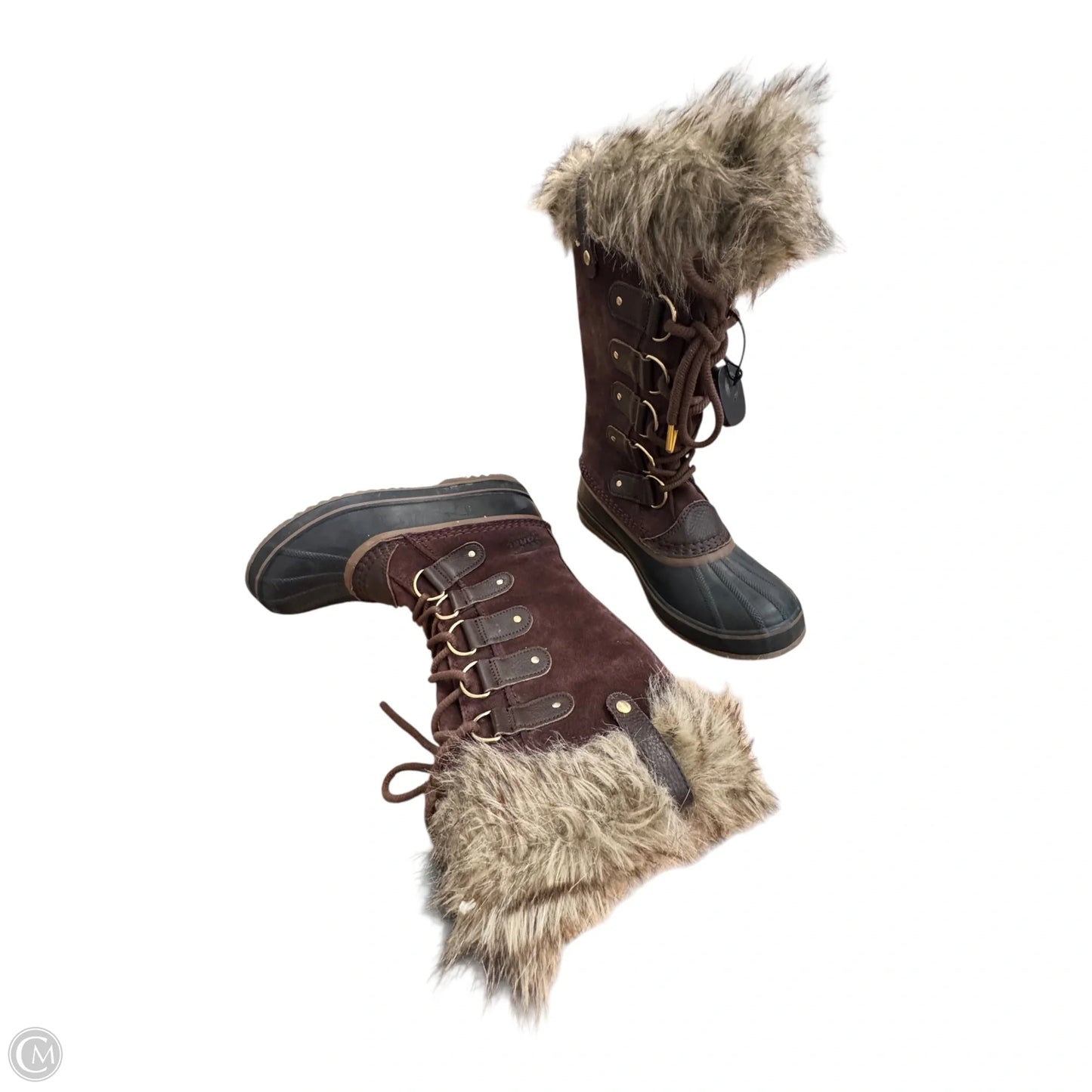 Boots Designer By Sorel In Brown, Size: 8
