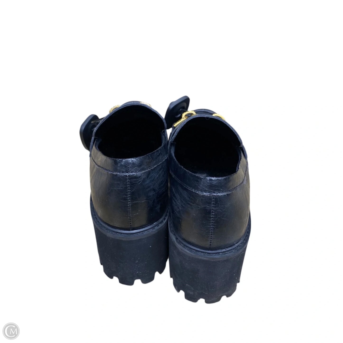 Shoes Heels Block By Dolce Vita In Black & Gold, Size: 9