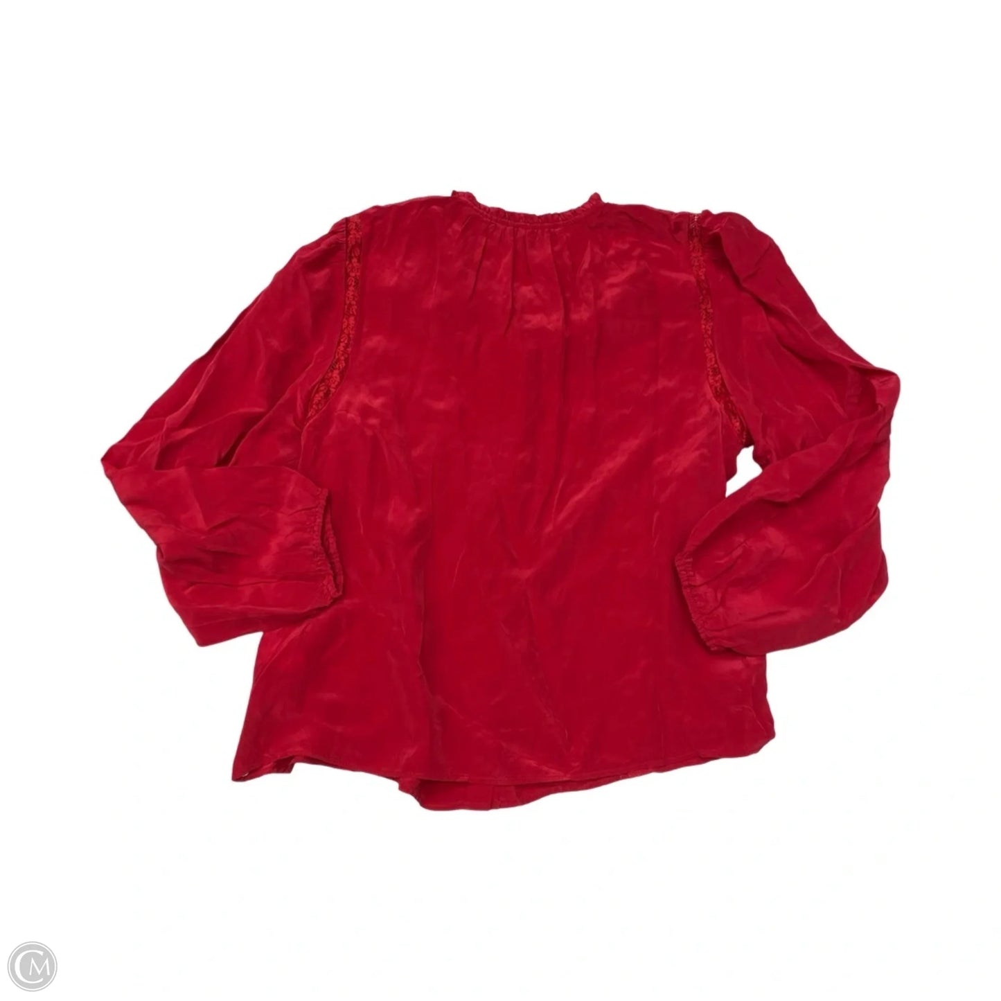 Top Long Sleeve By J. Crew In Red, Size: 10