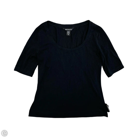 Top Short Sleeve By Athleta In Black, Size: Xs