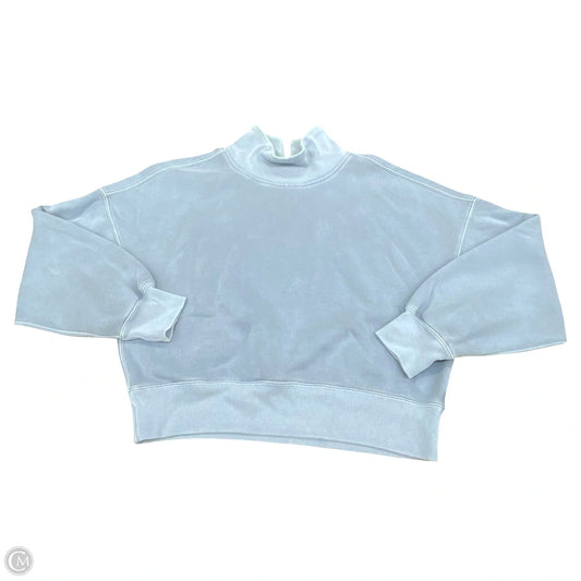 Sweatshirt Collar By Abercrombie And Fitch In Blue, Size: M