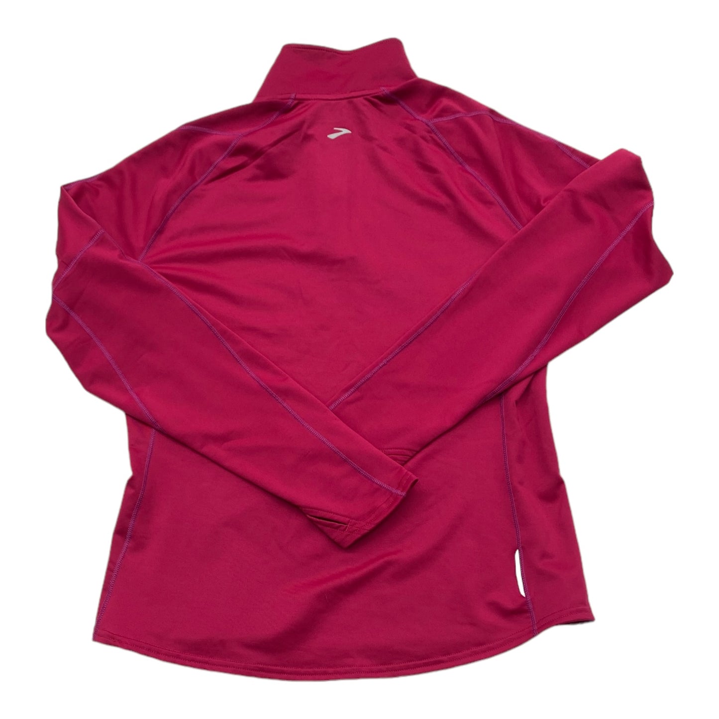 Athletic Top Long Sleeve Collar By Brooks  Size: L