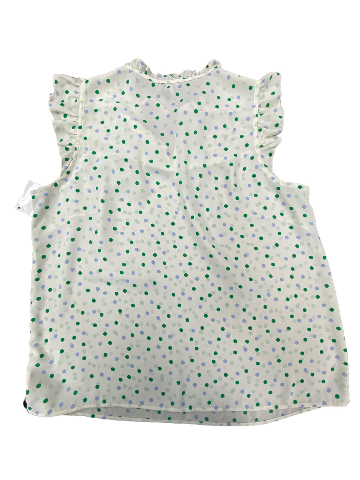 Polkadot Pattern Top Sleeveless Talbots, Size Petite L