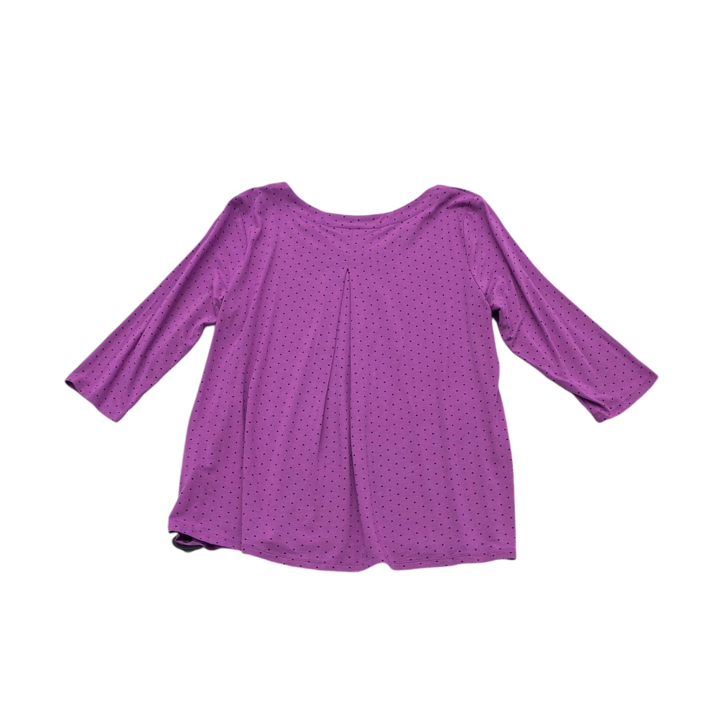 Top Long Sleeve By J. Jill In Polkadot Pattern, Size: Xs