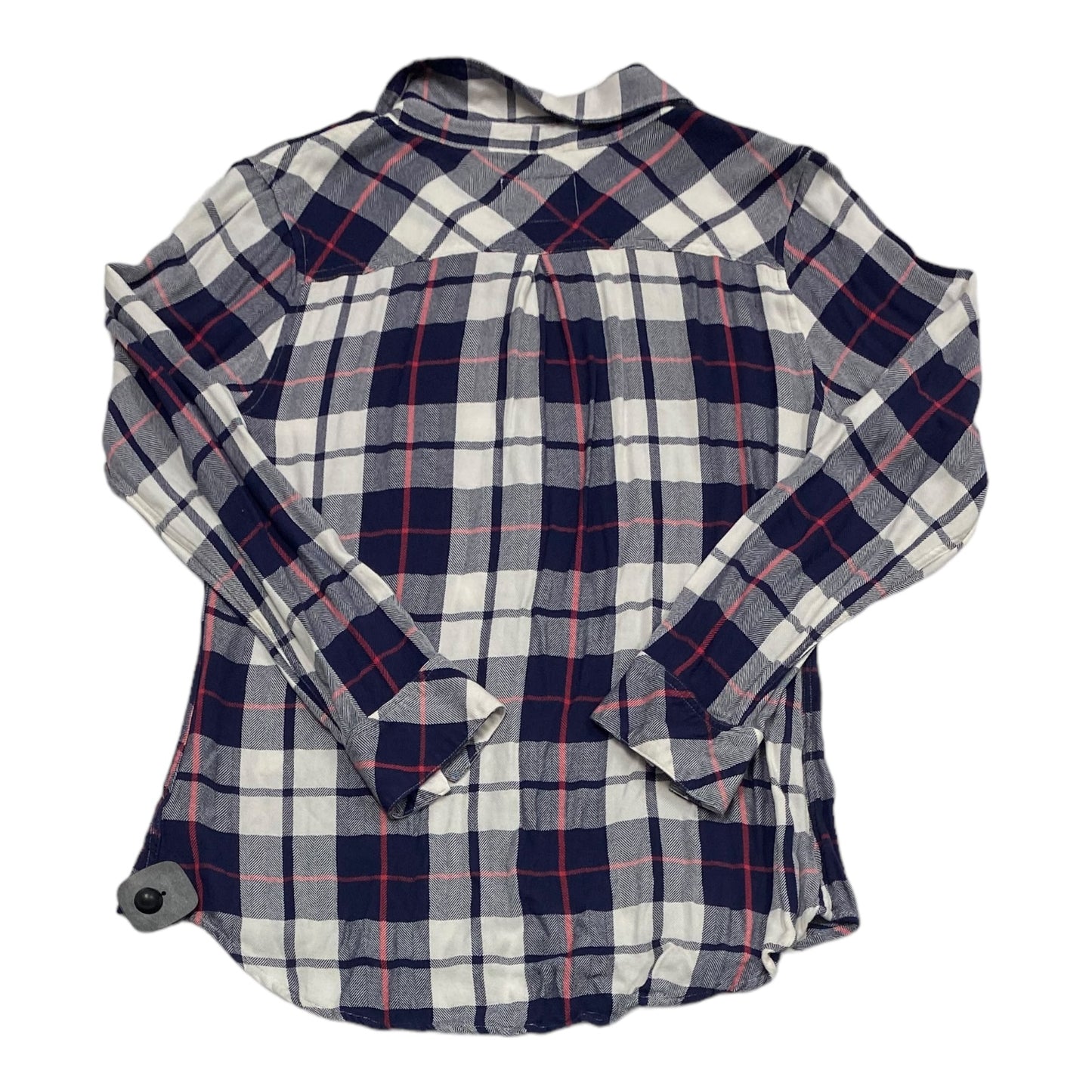 Top Long Sleeve By Rails In Plaid Pattern, Size: M