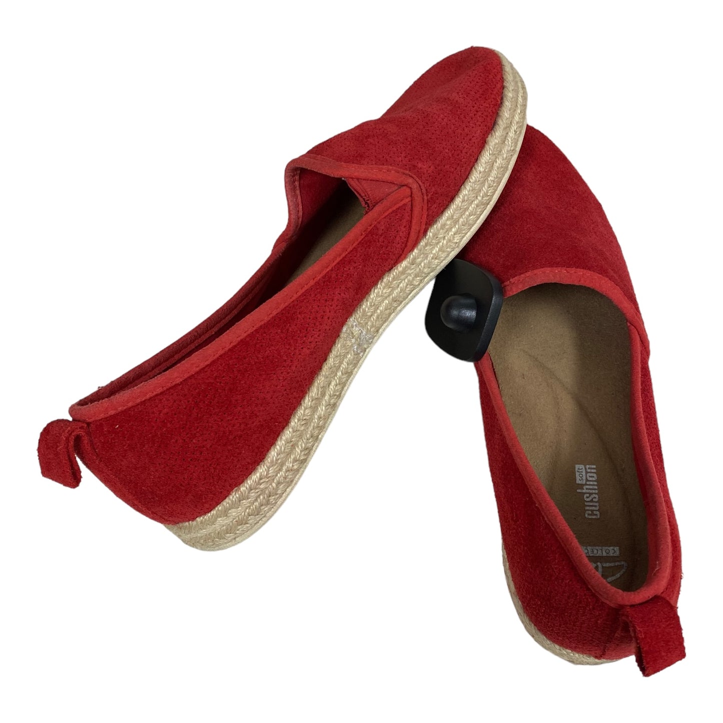 Shoes Flats By Clarks In Red, Size: 8.5