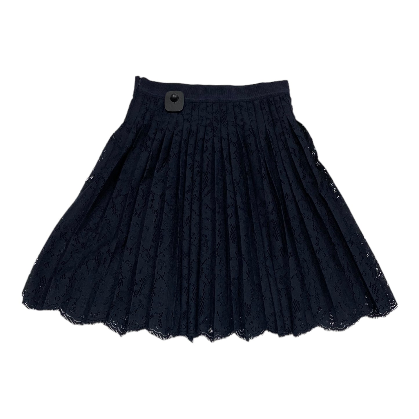 Skirt Midi By Ann Taylor In Navy, Size: Petite   Xs