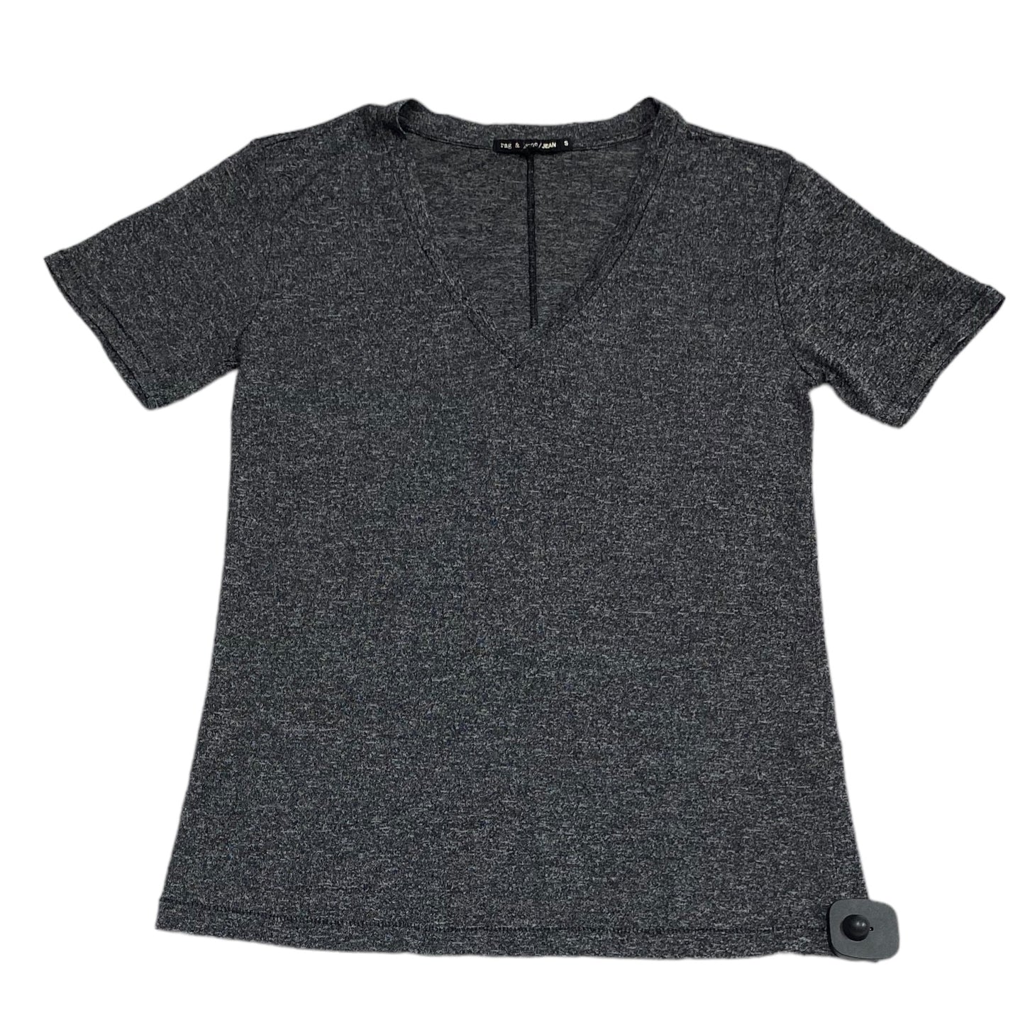 Top Short Sleeve Basic By Rag & Bones Jeans In Grey, Size: S