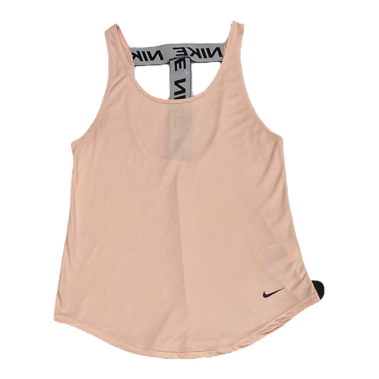 Athletic Tank Top By Nike In Peach, Size: Xs