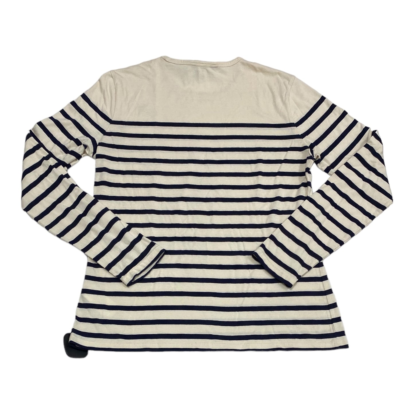 Top Long Sleeve By Lauren By Ralph Lauren In Striped Pattern, Size: M