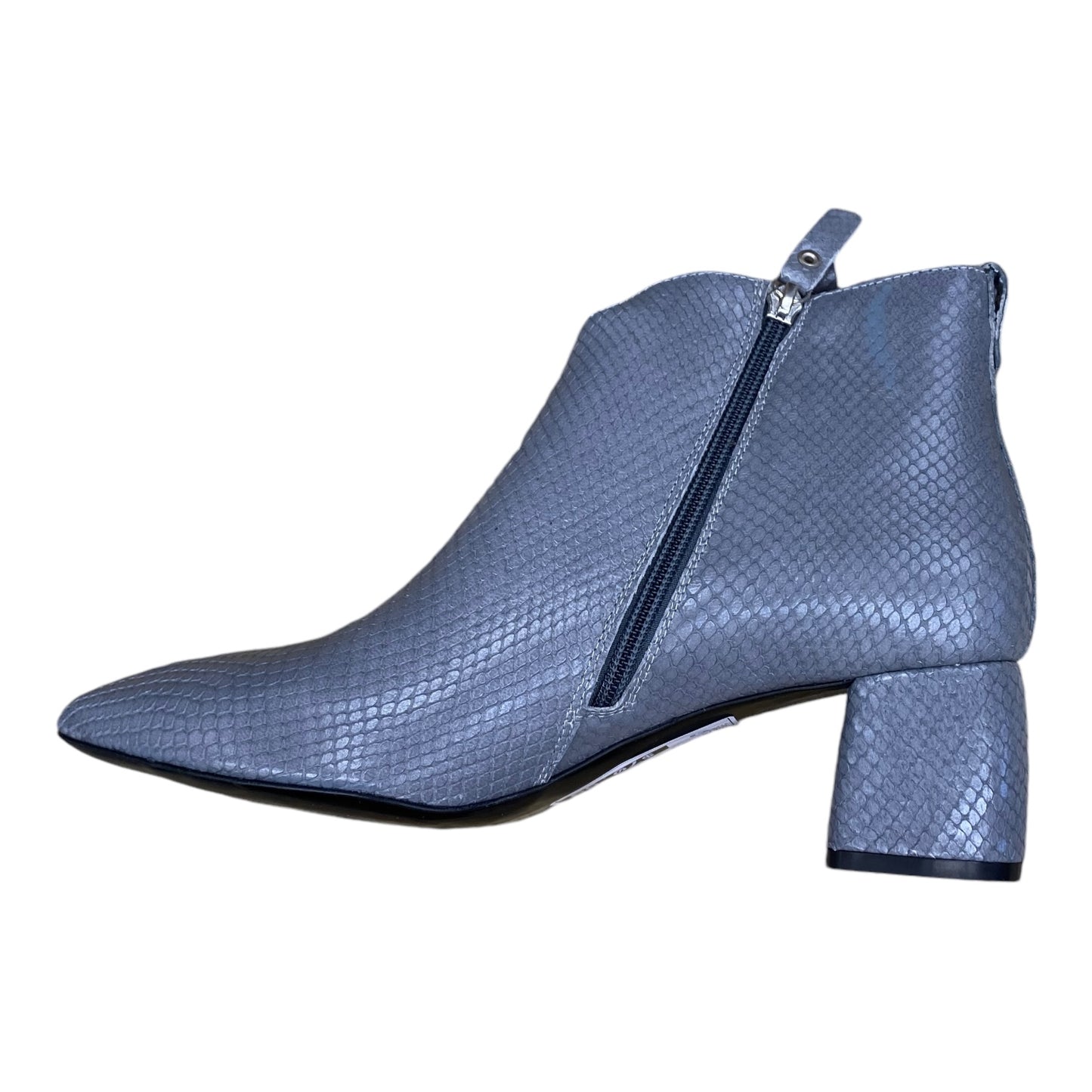 Boots Ankle Heels By Agl In Grey, Size: 9.5