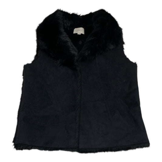 Vest Faux Fur & Sherpa By Loft In Black, Size: M