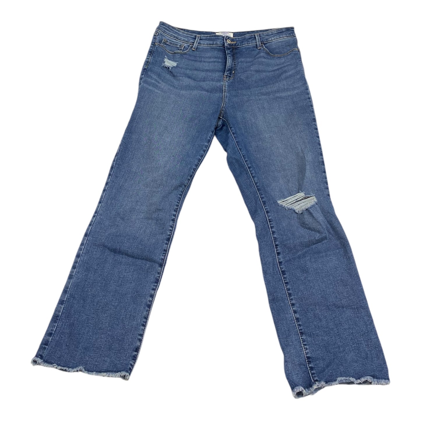 Jeans Straight By Levis In Blue, Size: 14