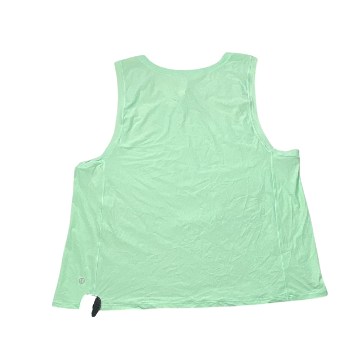 Athletic Tank Top By Lululemon In Green, Size: 10