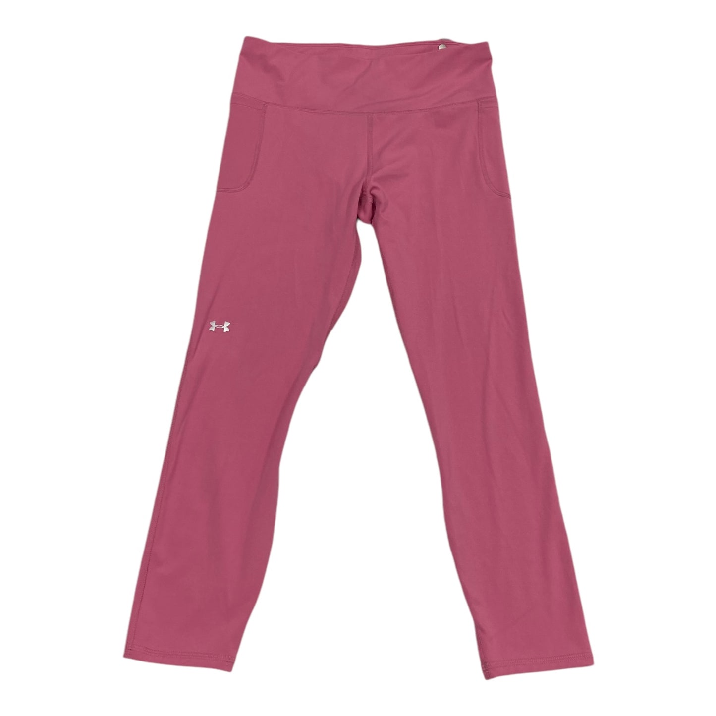 Athletic Leggings By Under Armour In Pink, Size: L