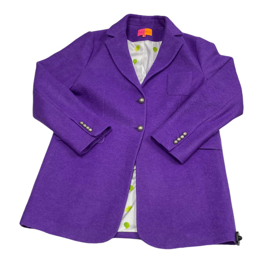 Coat Designer By VILLA GALLO In Purple, Size: Large