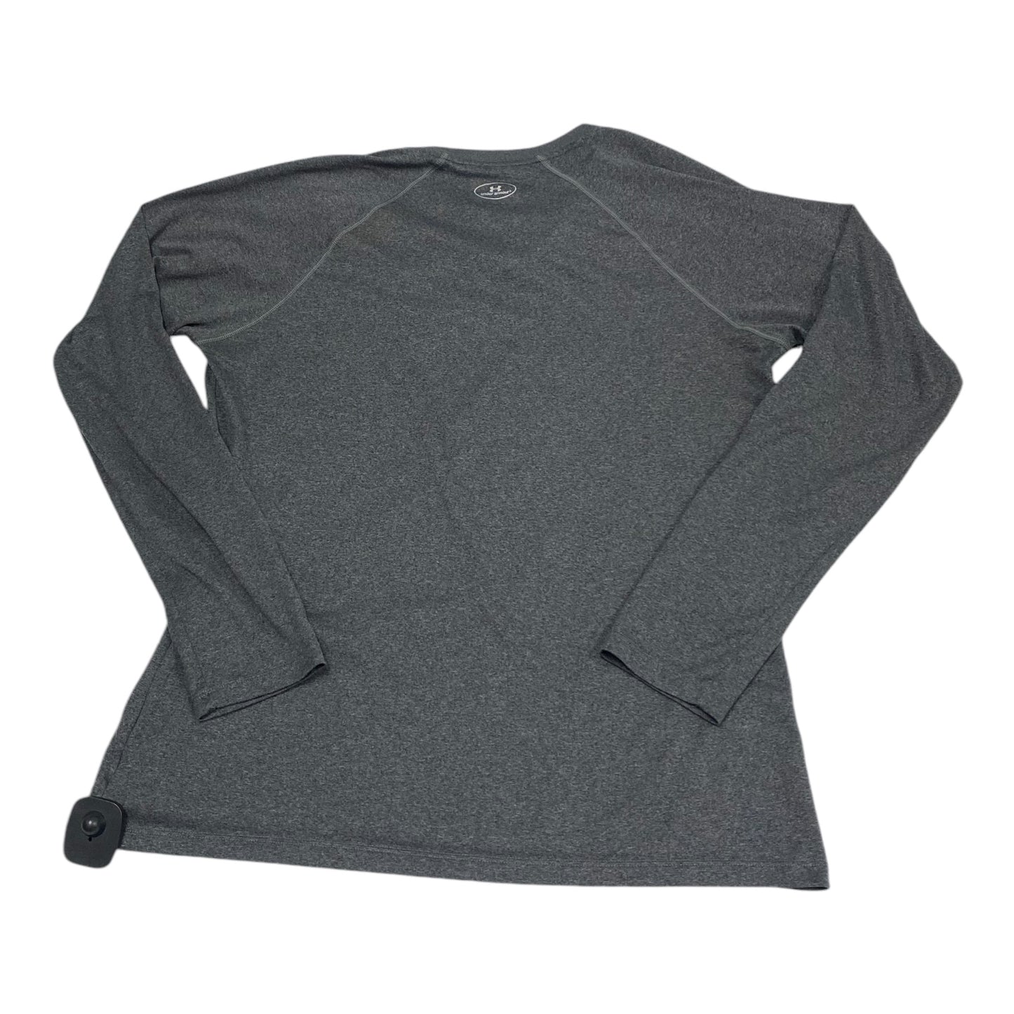 Athletic Top Long Sleeve Crewneck By Under Armour In Grey, Size: Large