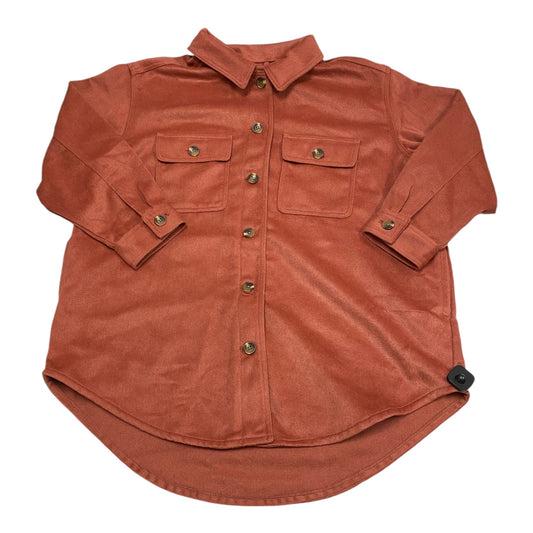 Jacket Shirt By Old Navy In Orange, Size: Xxl