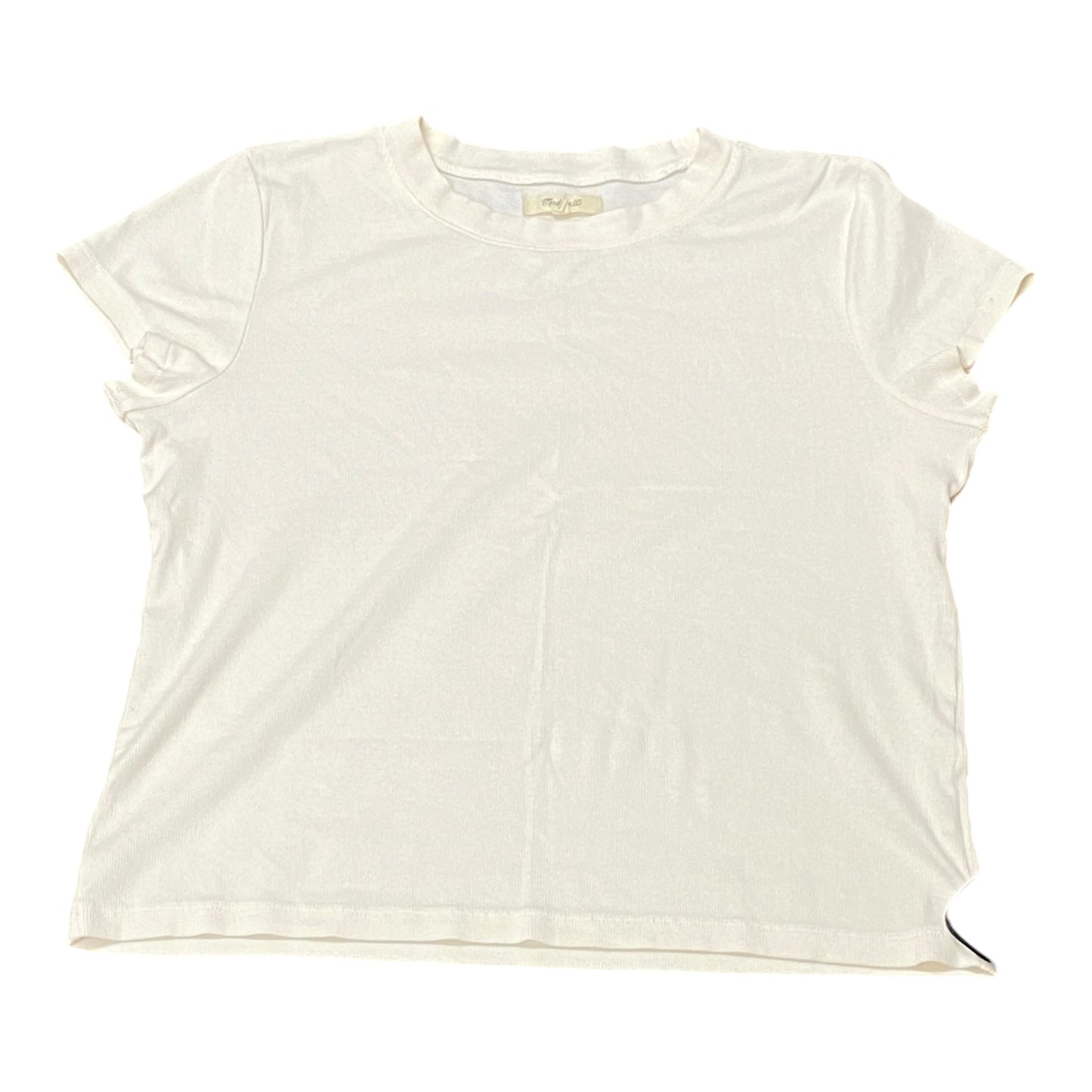 Top Short Sleeve By Madewell In Cream, Size: Xl