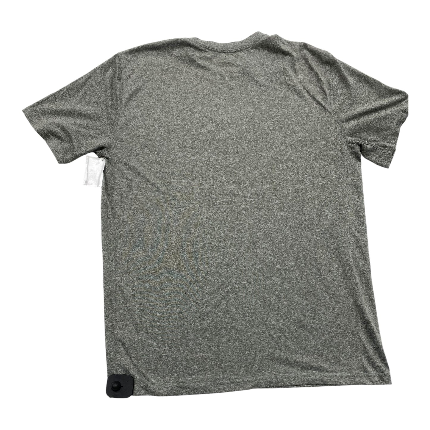 Athletic Top Short Sleeve By Nike In Grey, Size: S