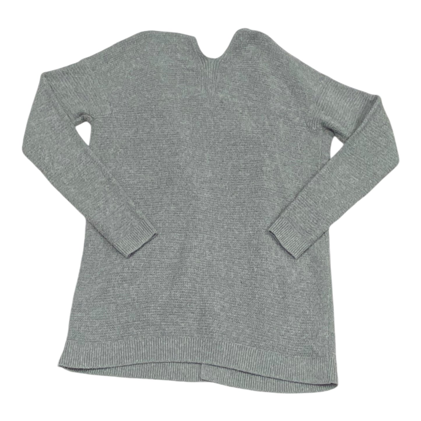 Sweater Cardigan By Loft In Grey, Size: M