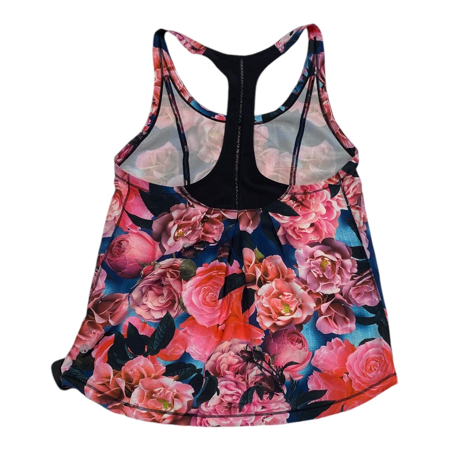 Athletic Tank Top By Lululemon In Floral Print, Size: M