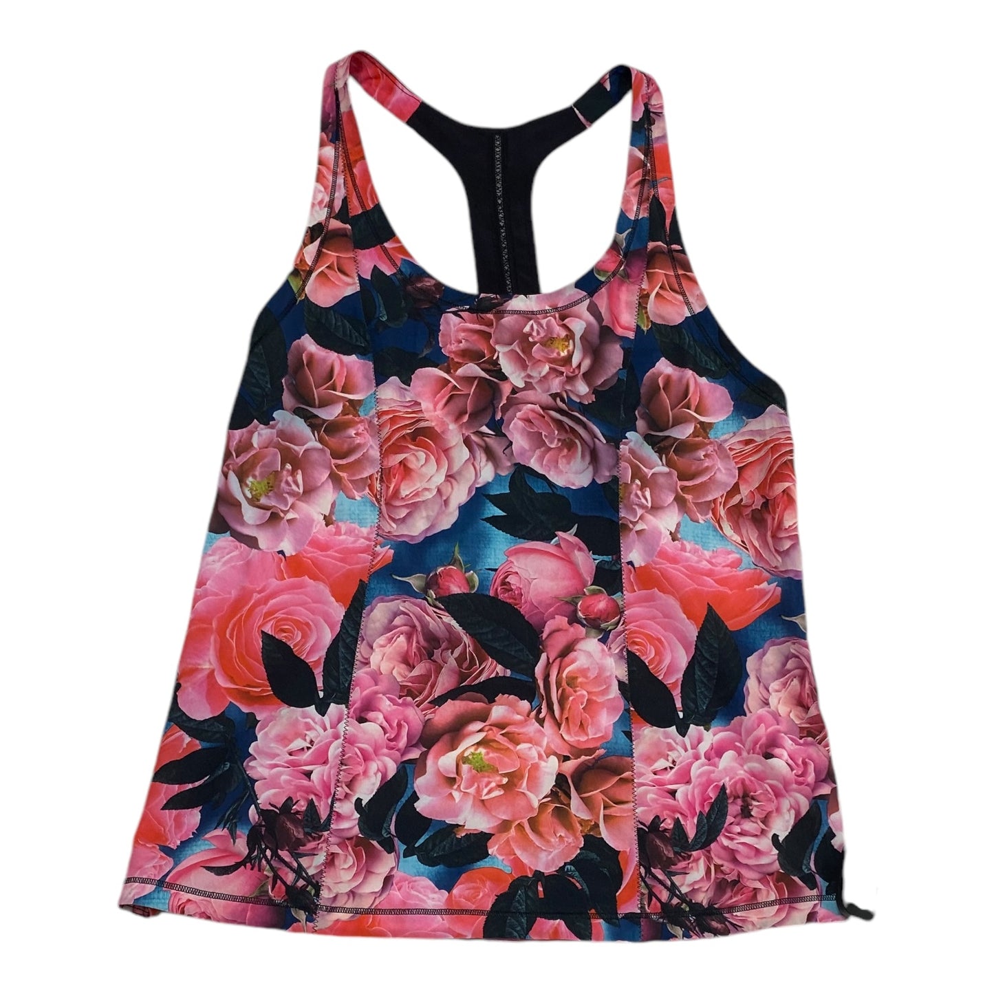 Athletic Tank Top By Lululemon In Floral Print, Size: M