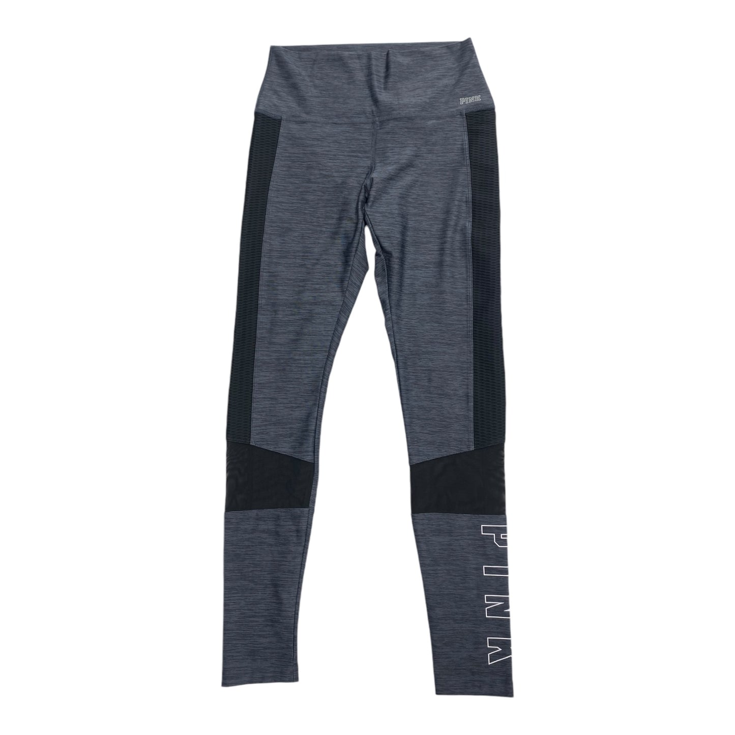 Athletic Leggings By Pink In Black & Grey, Size: M