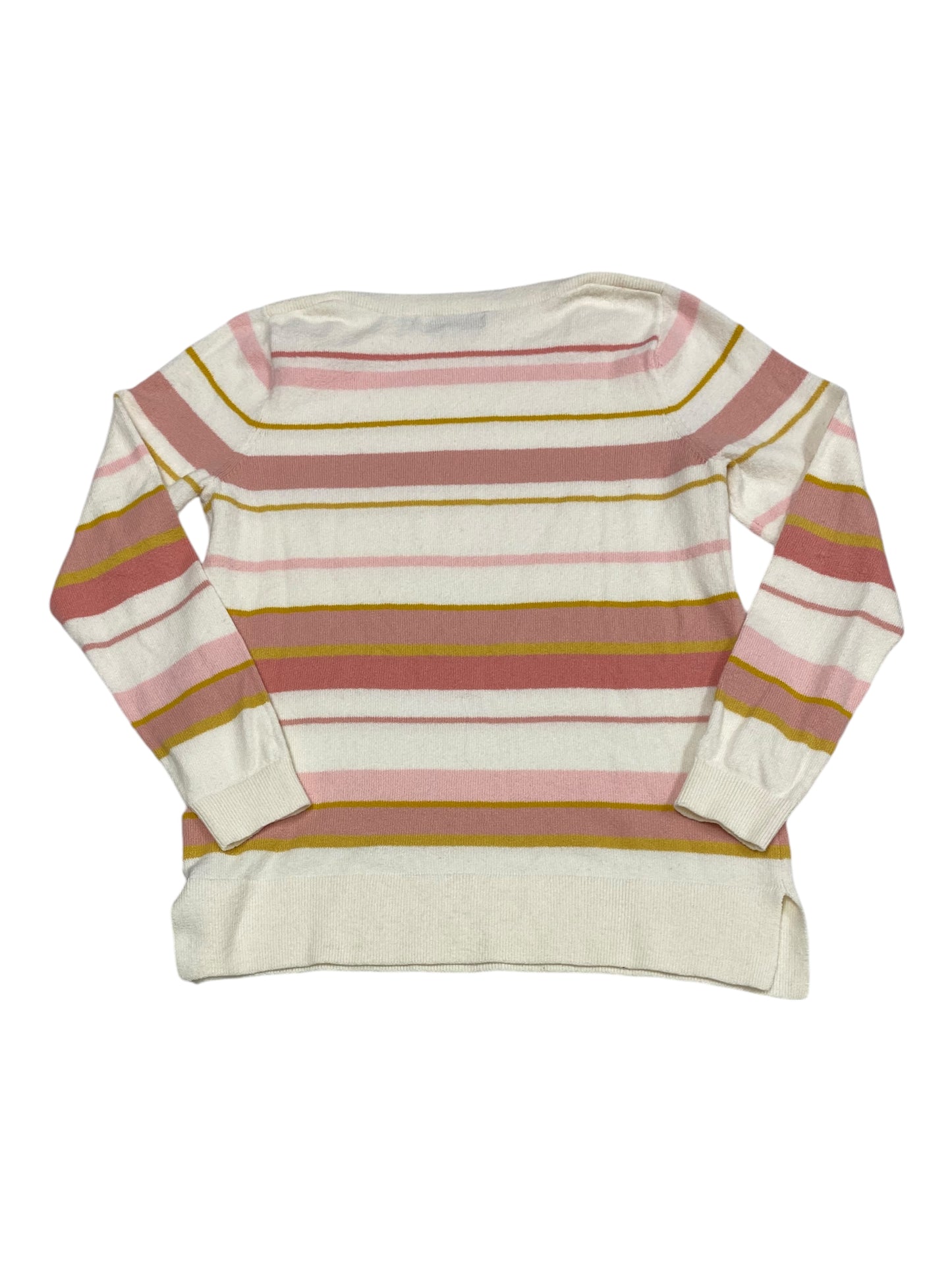 Sweater By Loft In Striped Pattern, Size: L