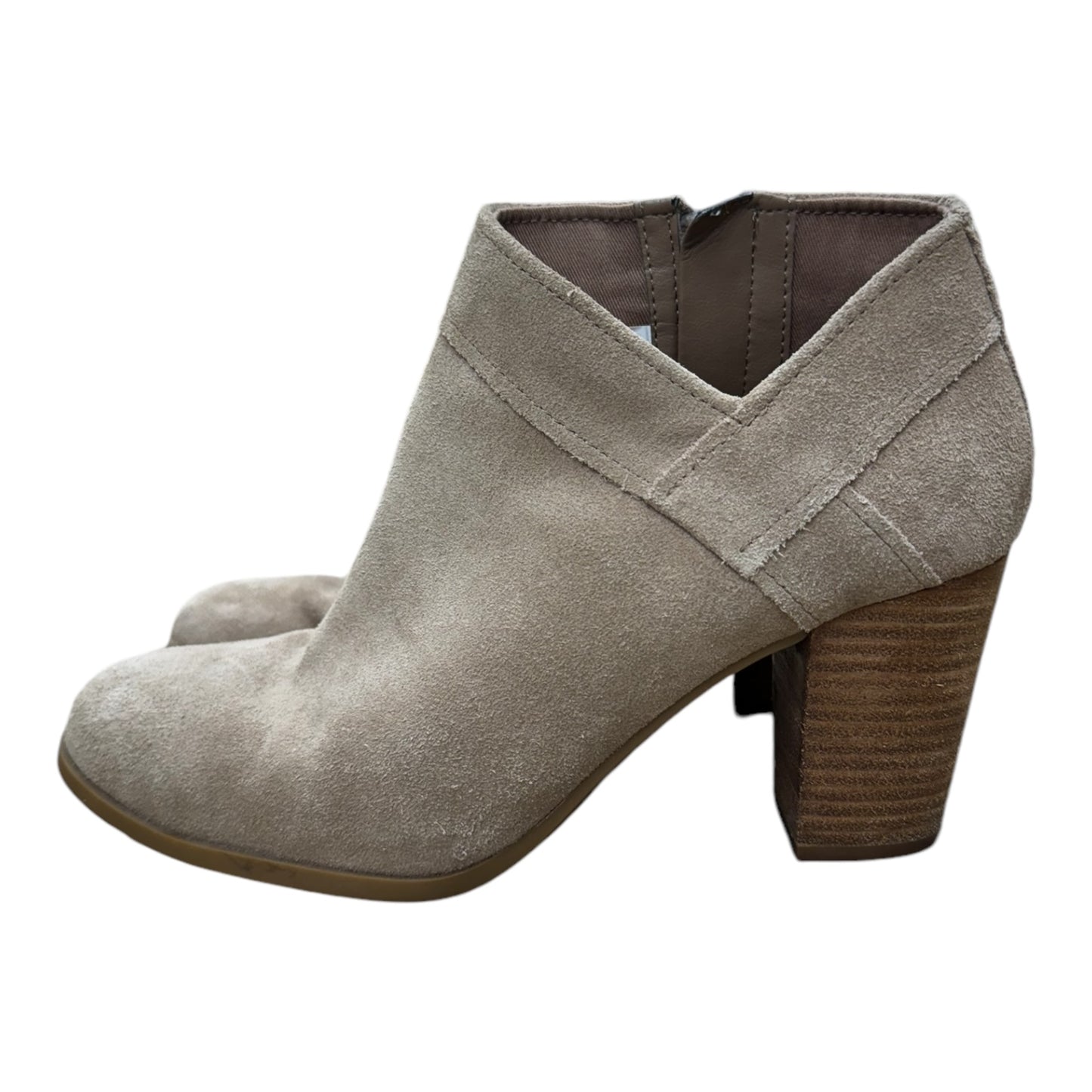 Boots Ankle Heels By Koolaburra By Ugg In Beige, Size: 9