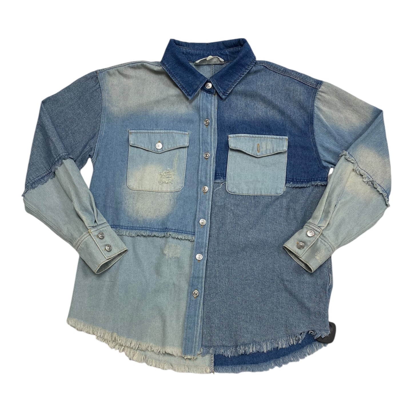 Jacket Denim By Steve Madden In Blue, Size: L