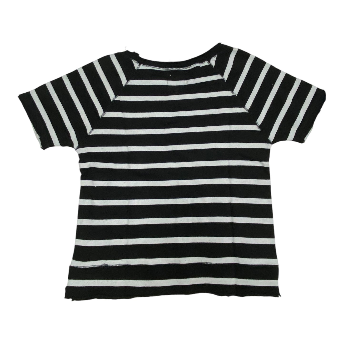 Top Short Sleeve By Chaser In Striped Pattern, Size: S