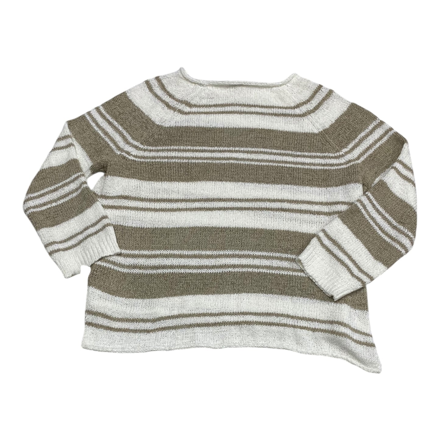 Sweater By Loft In Striped Pattern, Size: L