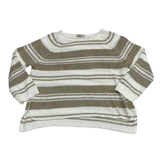 Sweater By Loft In Striped Pattern, Size: L