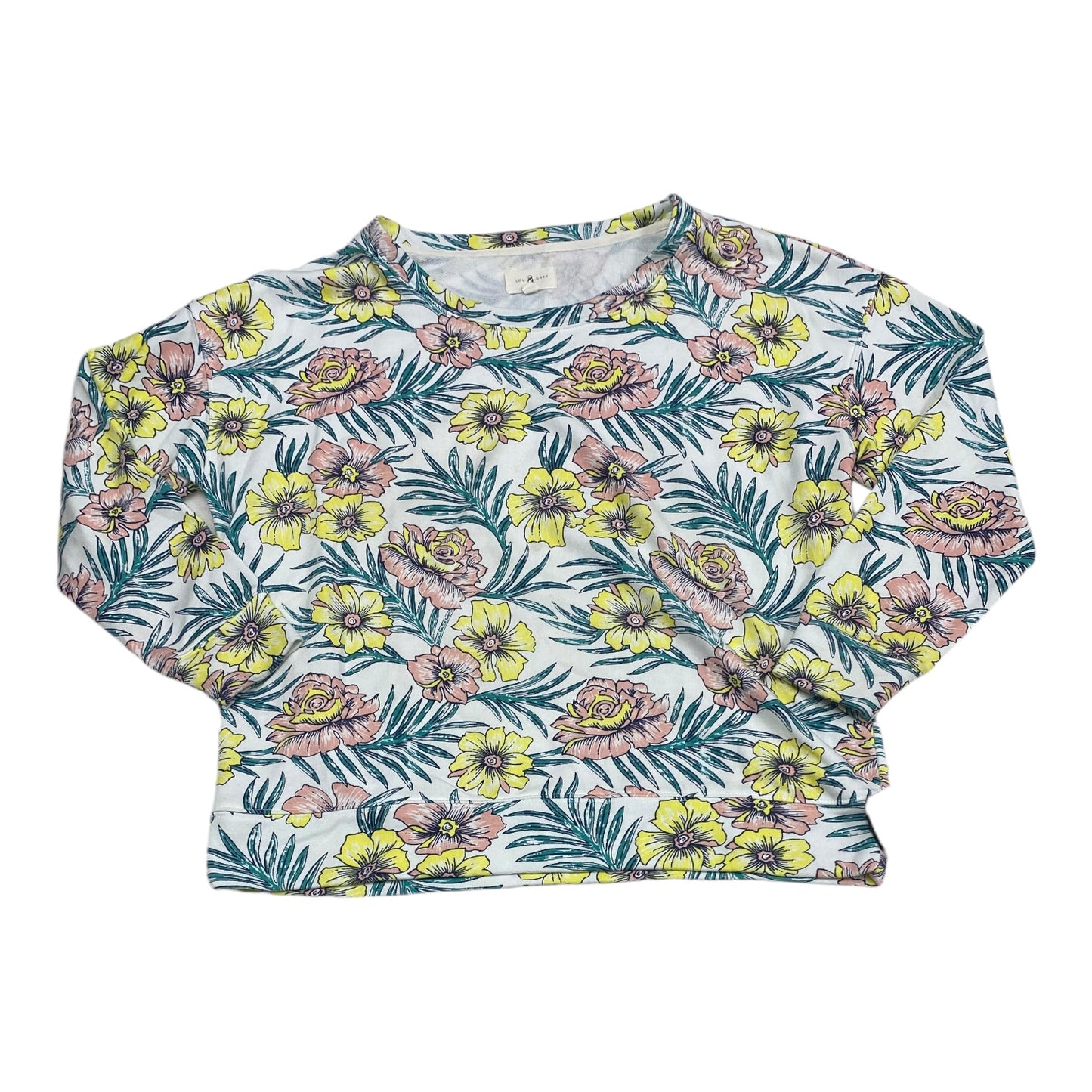 Top Long Sleeve By Lou And Grey In Floral Print, Size: M