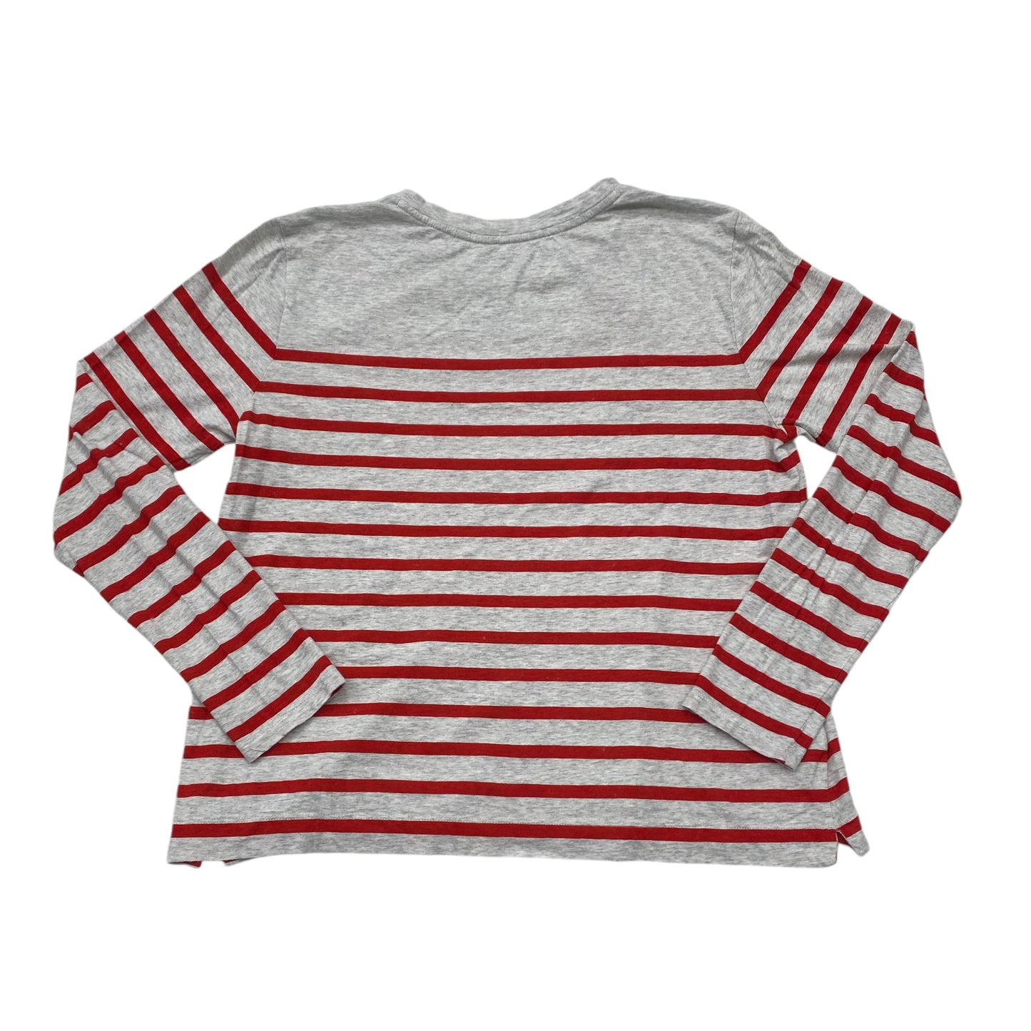 Top Long Sleeve By Loft In Striped Pattern, Size: L